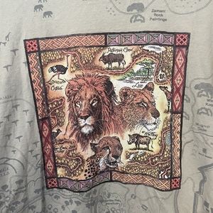 Disney Parks Animal Kingdom Africa Graphic Tee Shirt SZ M